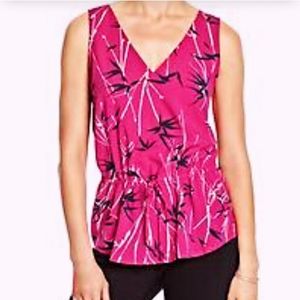 Banana Republic Pink Patterned Tank Medium